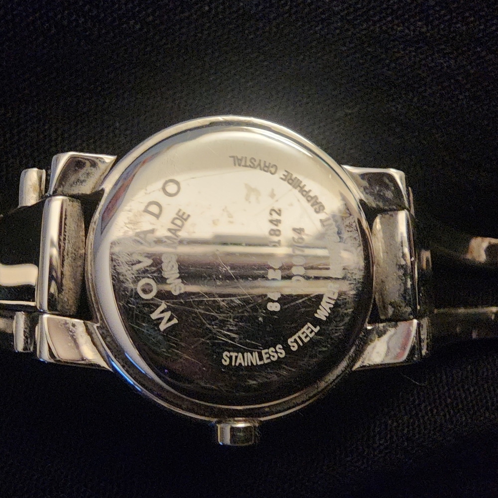 MOVADO Amorosa Silver & Black with diamond accent - Picture 3 of 14